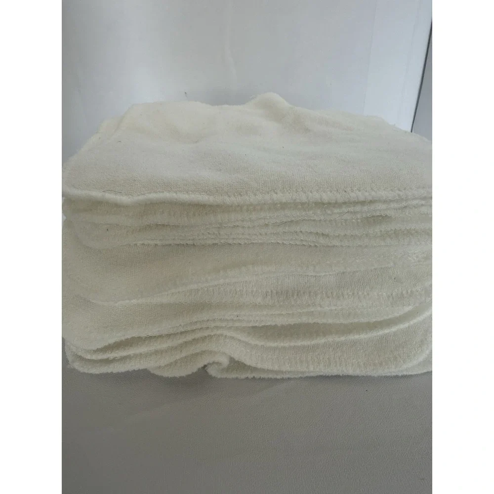 GroVia 24 Reusable Cloth Baby Wipes White Soft Washcloths Cloth Diaper Wipes